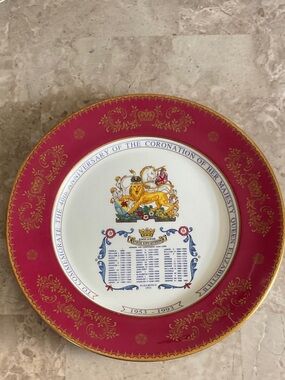 Commemorative Plate 40th Anniversary Coronation Tribute